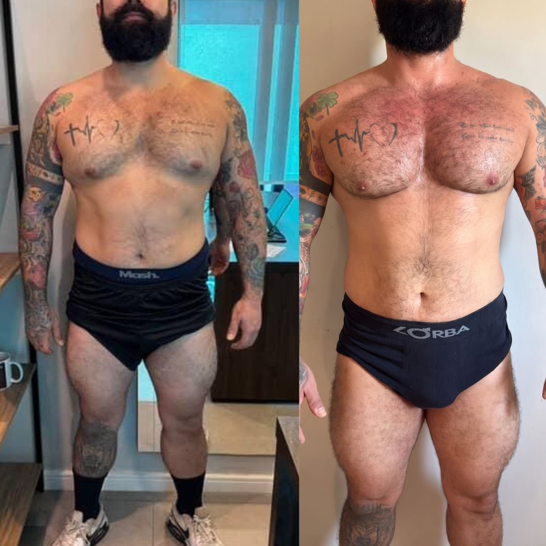 Antes e depois aluno 1