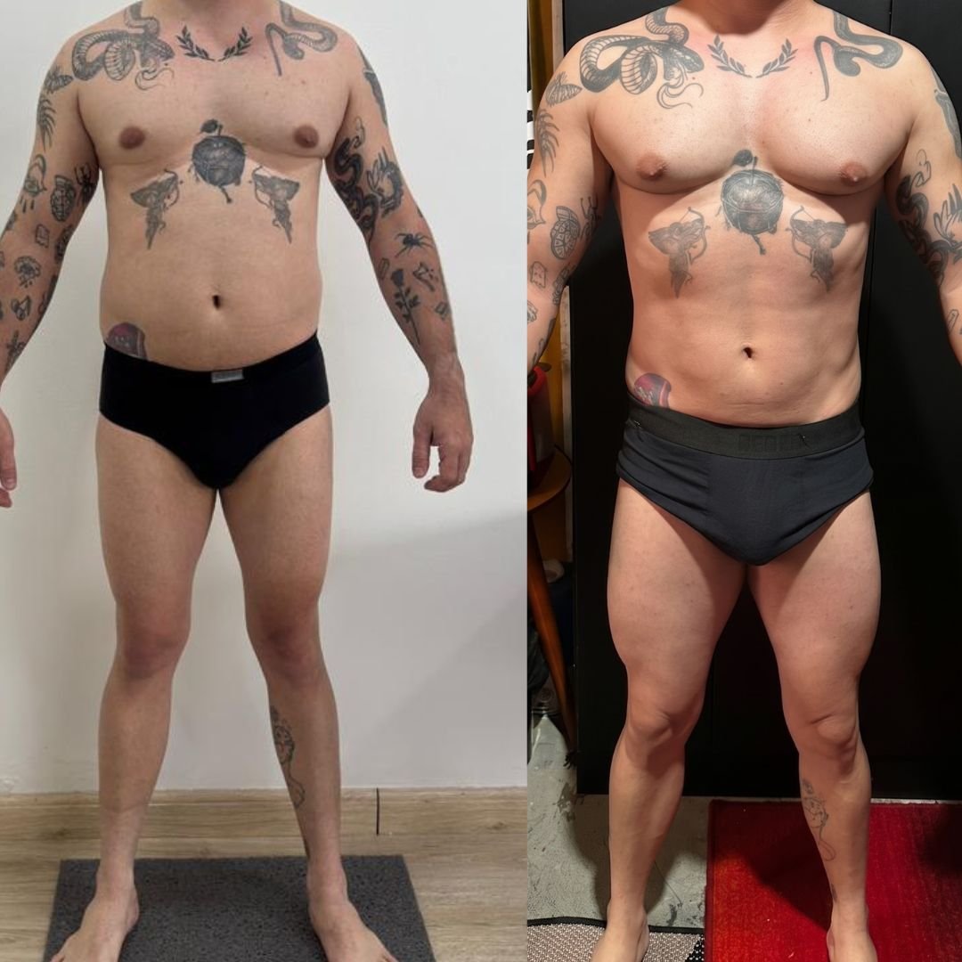 Antes e depois aluno 2