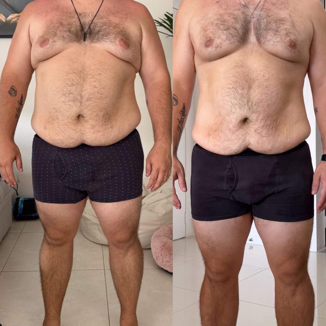 Antes e depois aluno 5